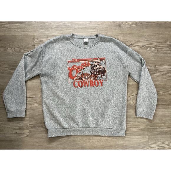 Coors Cowboy Sweatshirt Men’s Size 2XL - Picture 1 of 6